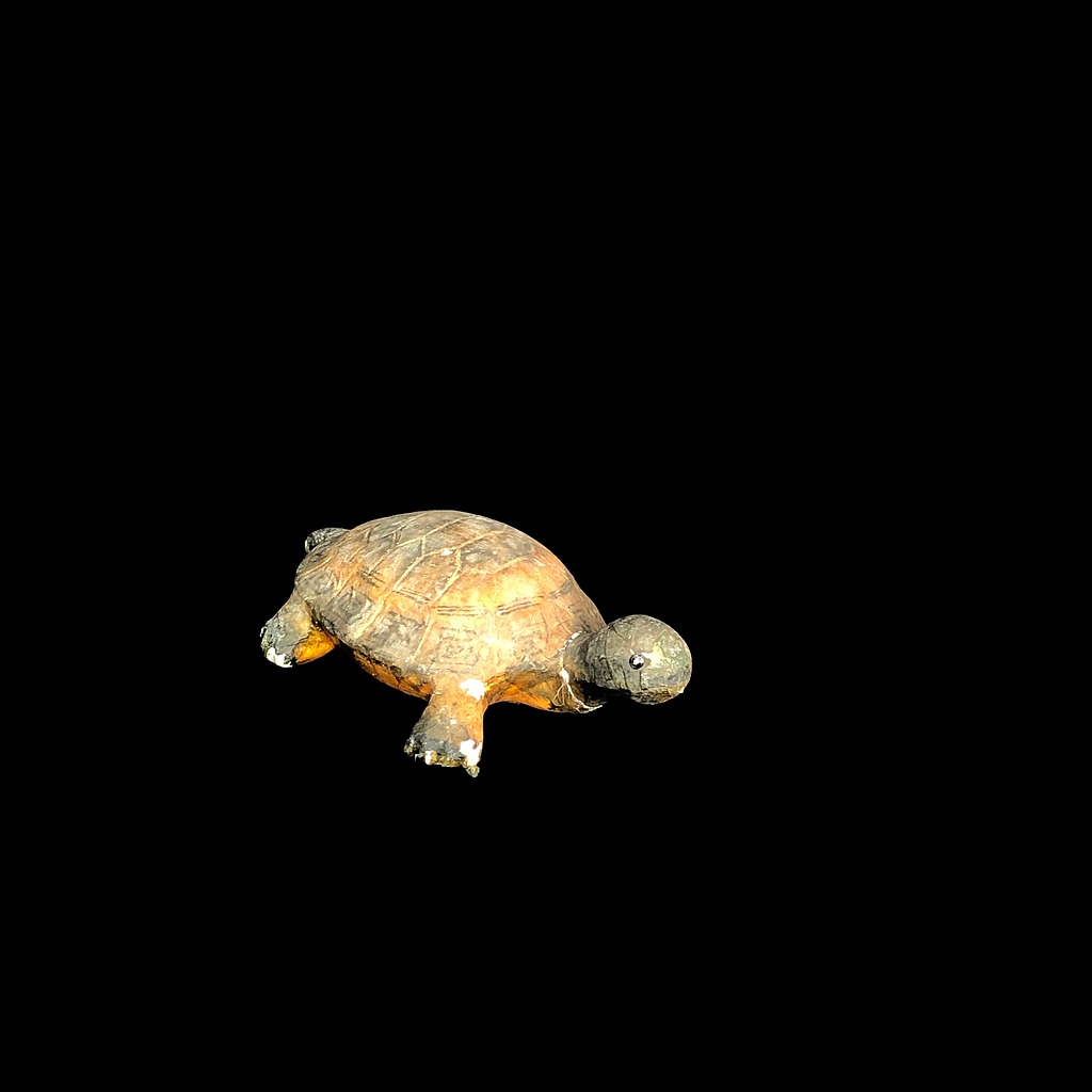 grau-braune Schildkröte aus Styropor