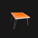 Couchtisch Chrombeine
