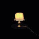 Tischlampe mit Glockenschirm