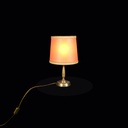 Tischlampe mit Lederschirm
