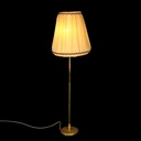 Stehlampe klassich, Schirm mit Faltenstoff