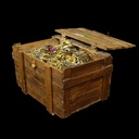 braune Holzkiste