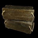 große dunkelbraune Holzkiste