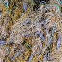 beiges Netzknäuel mit Schwimmern