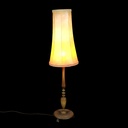 Tischlampe mit Lederschirm