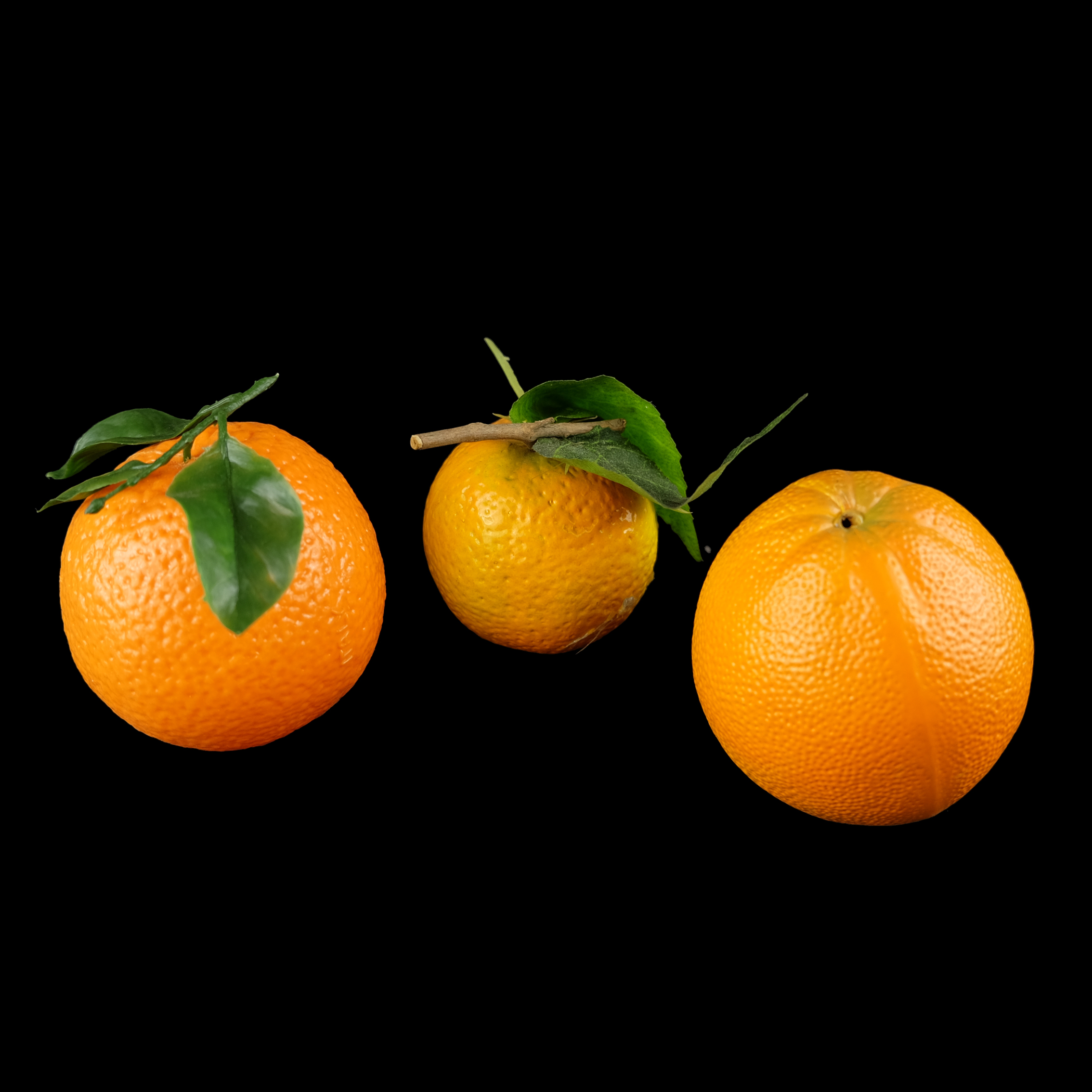 Kiste Kunst-Orangen