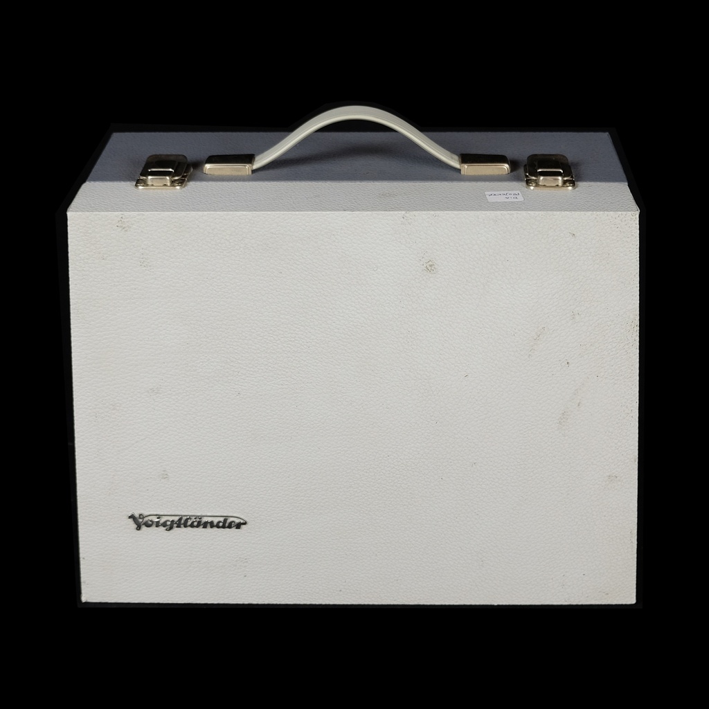 grauer Diaprojektor Voigtländer Perkeo Automat -N