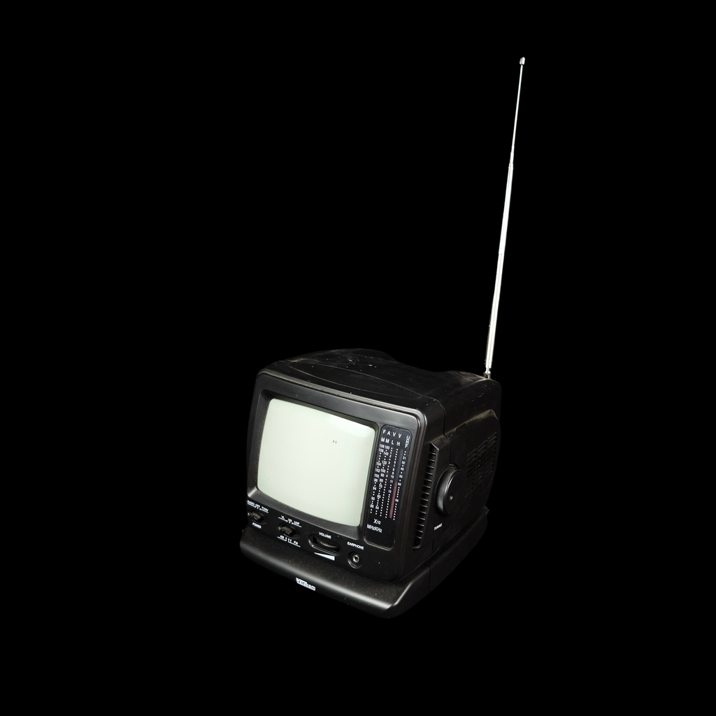schwarzes Fernsehradio Wetekom