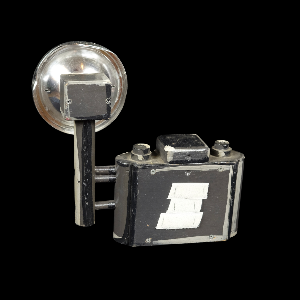 schwarze Reporter-Camera