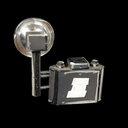 schwarze Reporter-Camera