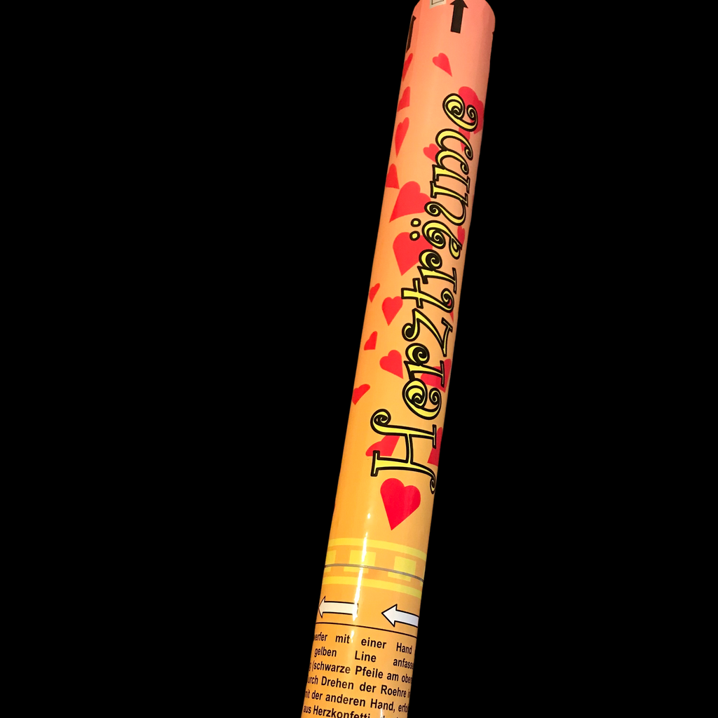 Konfettikanone 50cm (Herzträume)