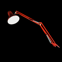 rote Architektenlampe
