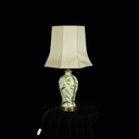 Tischlampe mit Porzellanfuß