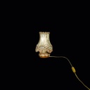 Tischlampe mit Lederschirm