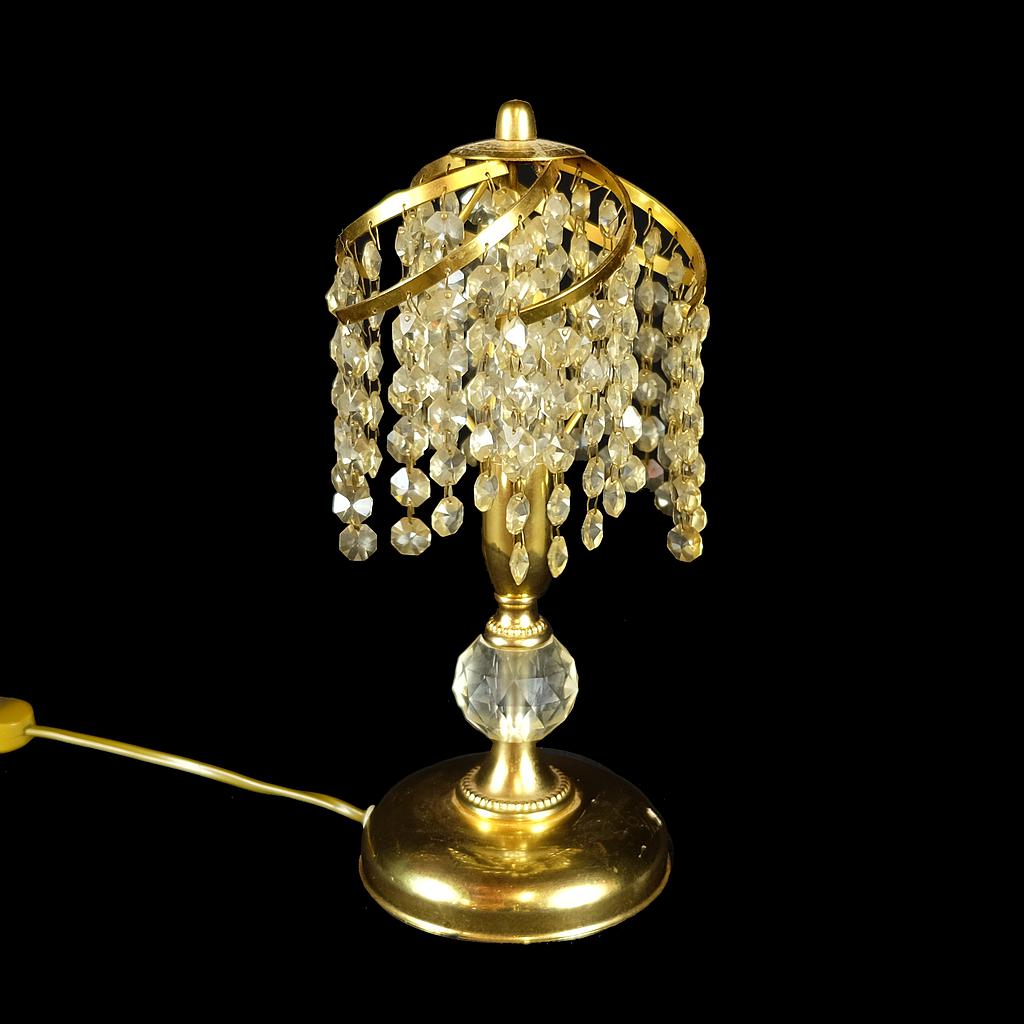 Tischlampe mit Glasperlen