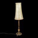 Tischlampe mit Lederschirm