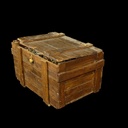 braune Holzkiste