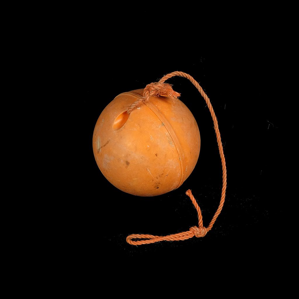 kleine orange Markierungsboje