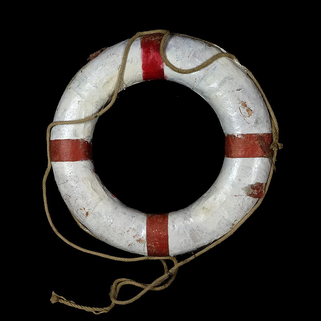 rot-weißer Rettungsring