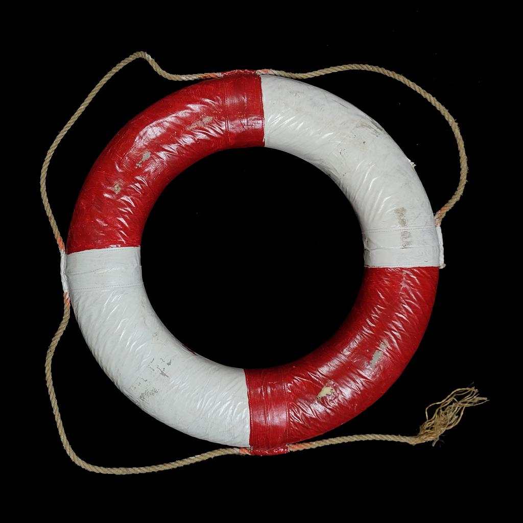 rot-weißer Rettungsring