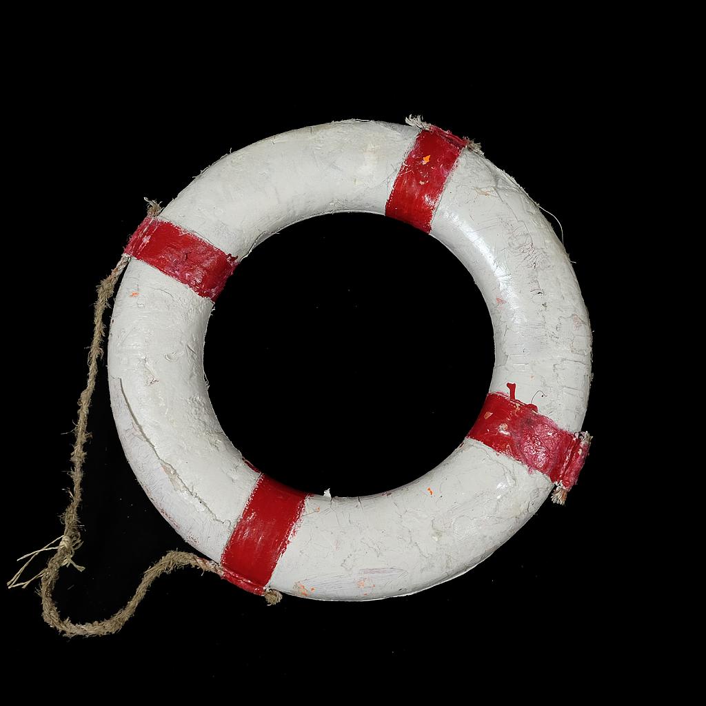ALT LÖSCHEN rot-weißer Rettungsring