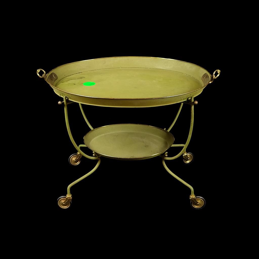 grüner Servierwagen