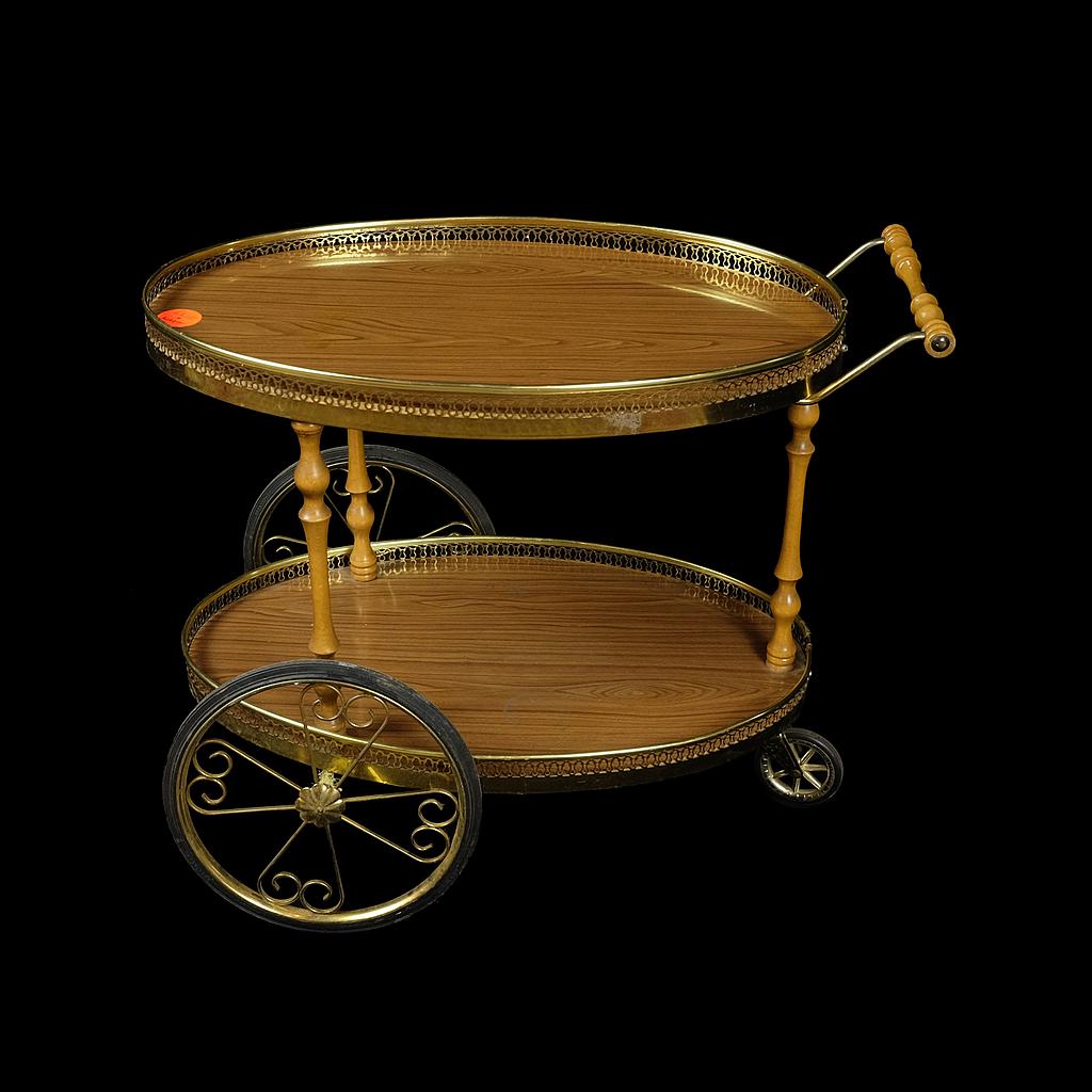 brauner Servierwagen