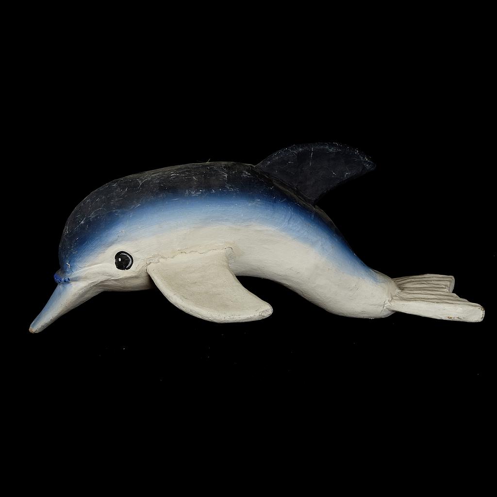 Delphin aus Pappmache "Micki" und "Mucki"