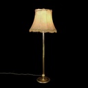 Stehlampe klassisch, marmoriert mit Fransen