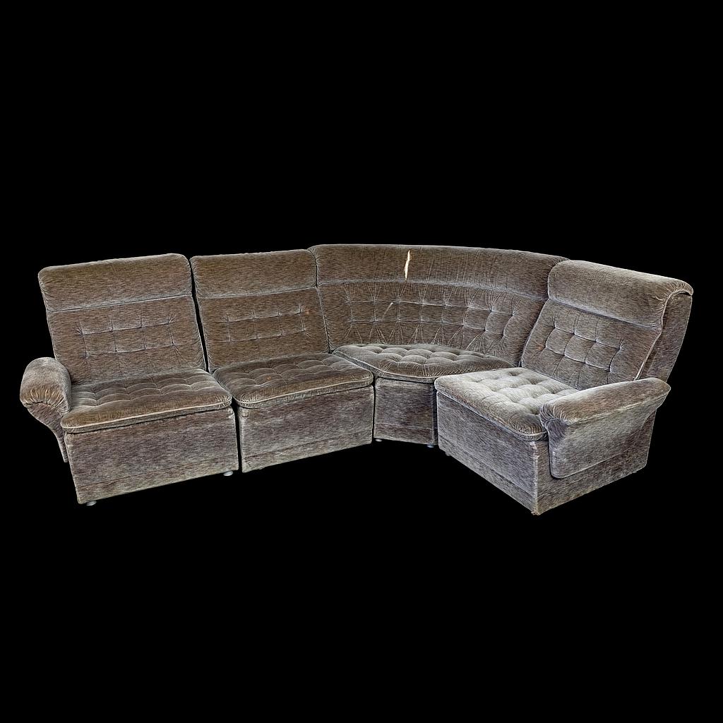 Sofa, grau, Sitzgruppe 4teilig, Garnitur