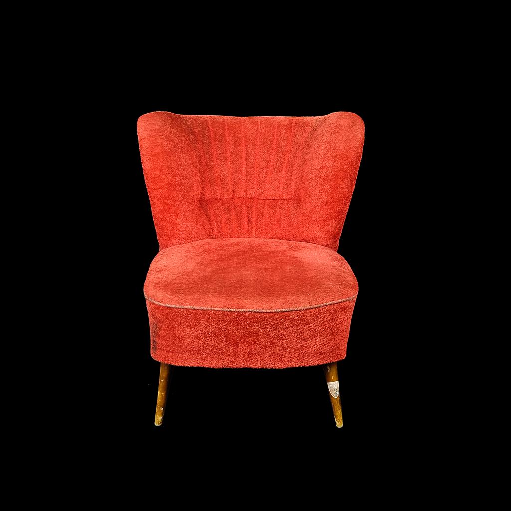Sessel, rot, Cocktailsessel