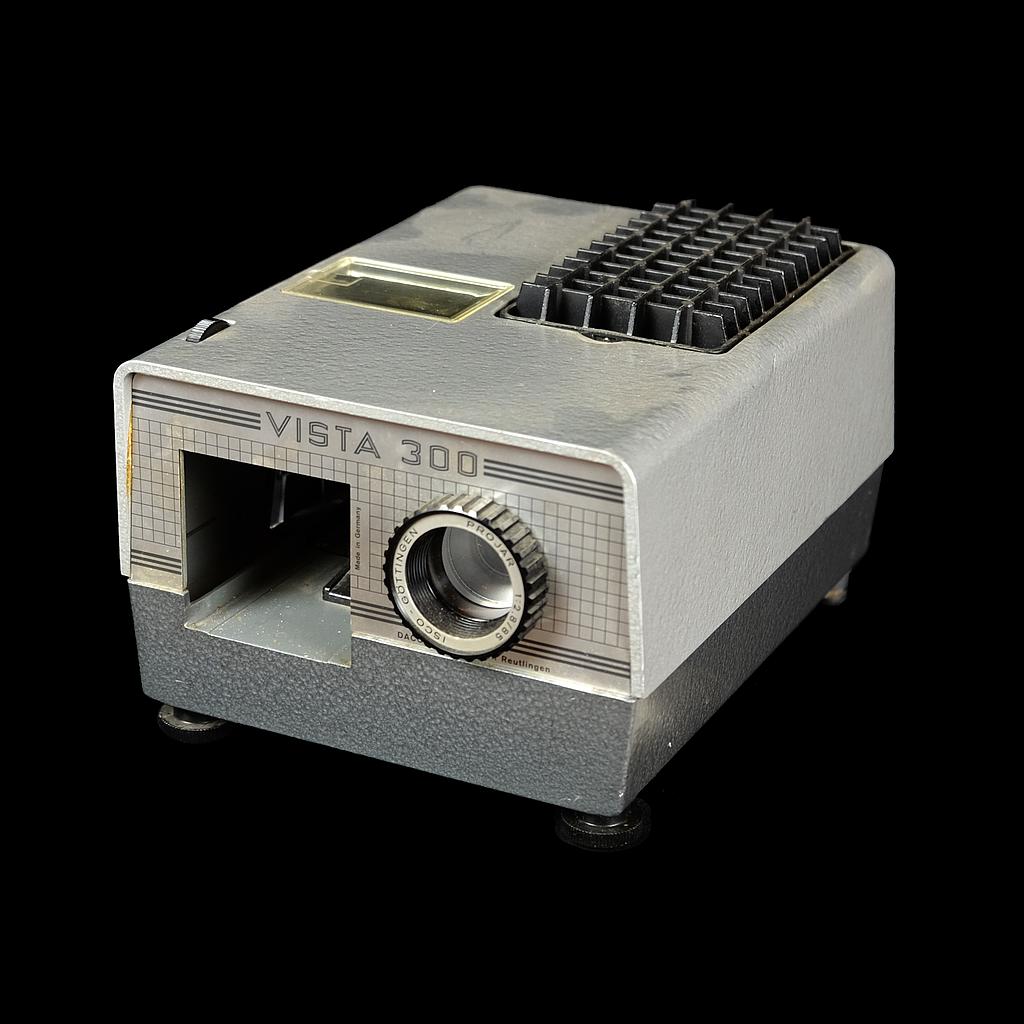 schwarz-grauer Diaprojektor Vista 300 Dacora