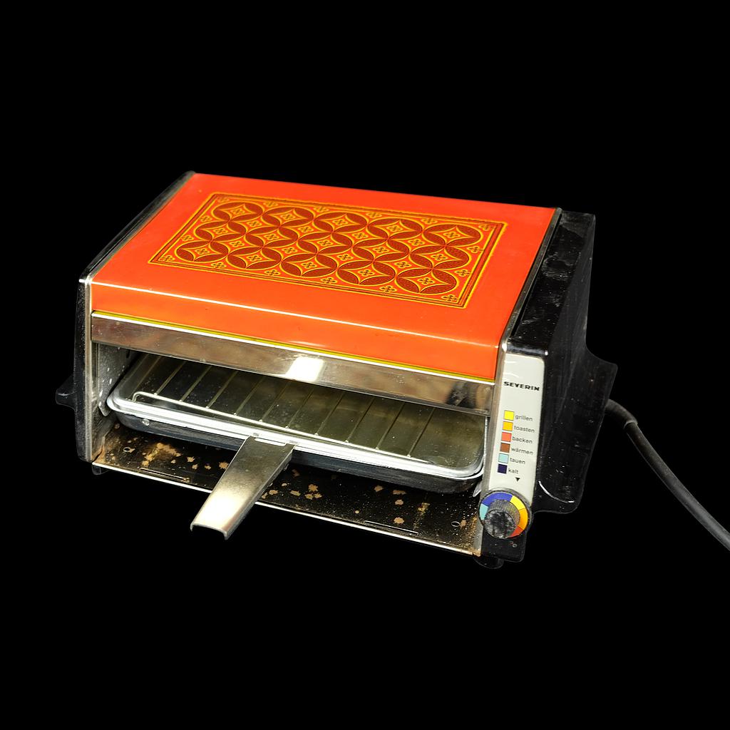 schwarz-roter Grill-Automat Severin