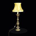 Miete - Tischlampe mit hellem Schirm
