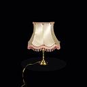 Miete - Tischlampe mit rosa Schirm