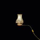 Miete - Tischlampe mit Lederschirm