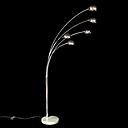 Miete - Stehlampe, silber, 70er Stil