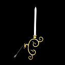 Miete - große einarmige Wandlampe aus Messing