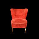 Miete - Sessel, rot, Cocktailsessel