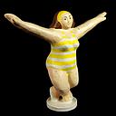 Miete - Pappmache-Figur Sportlerin