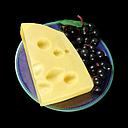 Miete - Teller mit Kunst-Käse und -Trauben