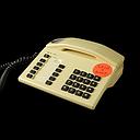 Miete - beiges Tastentelefon 90er