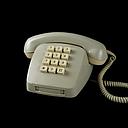 Miete - graues Tastentelefon 70er Jahre