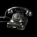 Miete - schwarzes Telefon 60er Jahre