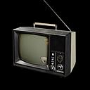 Miete - kleiner, tragbarer Röhrenfernseher mit Antenne