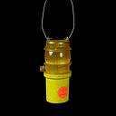 Miete - kleine gelbe Baustellenlampe mit Griff