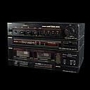 Miete - schwarze Hifi-Anlage Toshiba