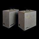 Miete - braune Lautsprecherbox Bauer HIFI 35