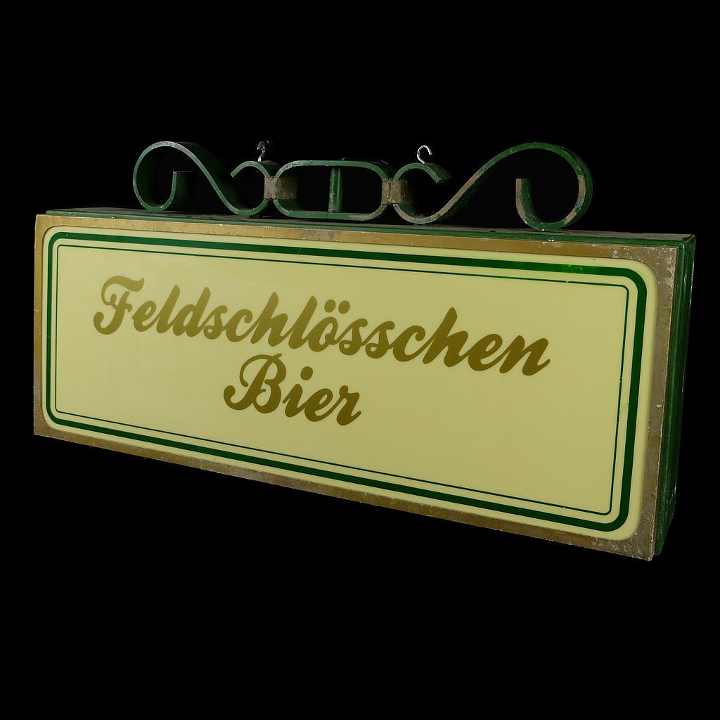 Leuchtschild Feldschlösschen Bier