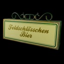 ALT LÖSCHEN Leuchtschild Feldschlösschen Bier